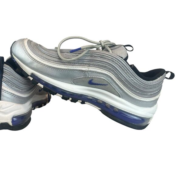Nike Air Max 97 Shoes Youth Size 7Y Metallic Silver Persian Violet 921522-027 - Picture 7 of 10